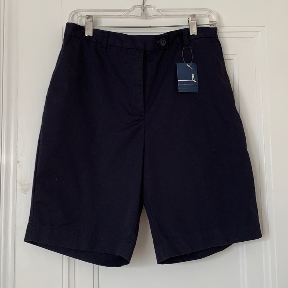 Navy Bermuda shorts